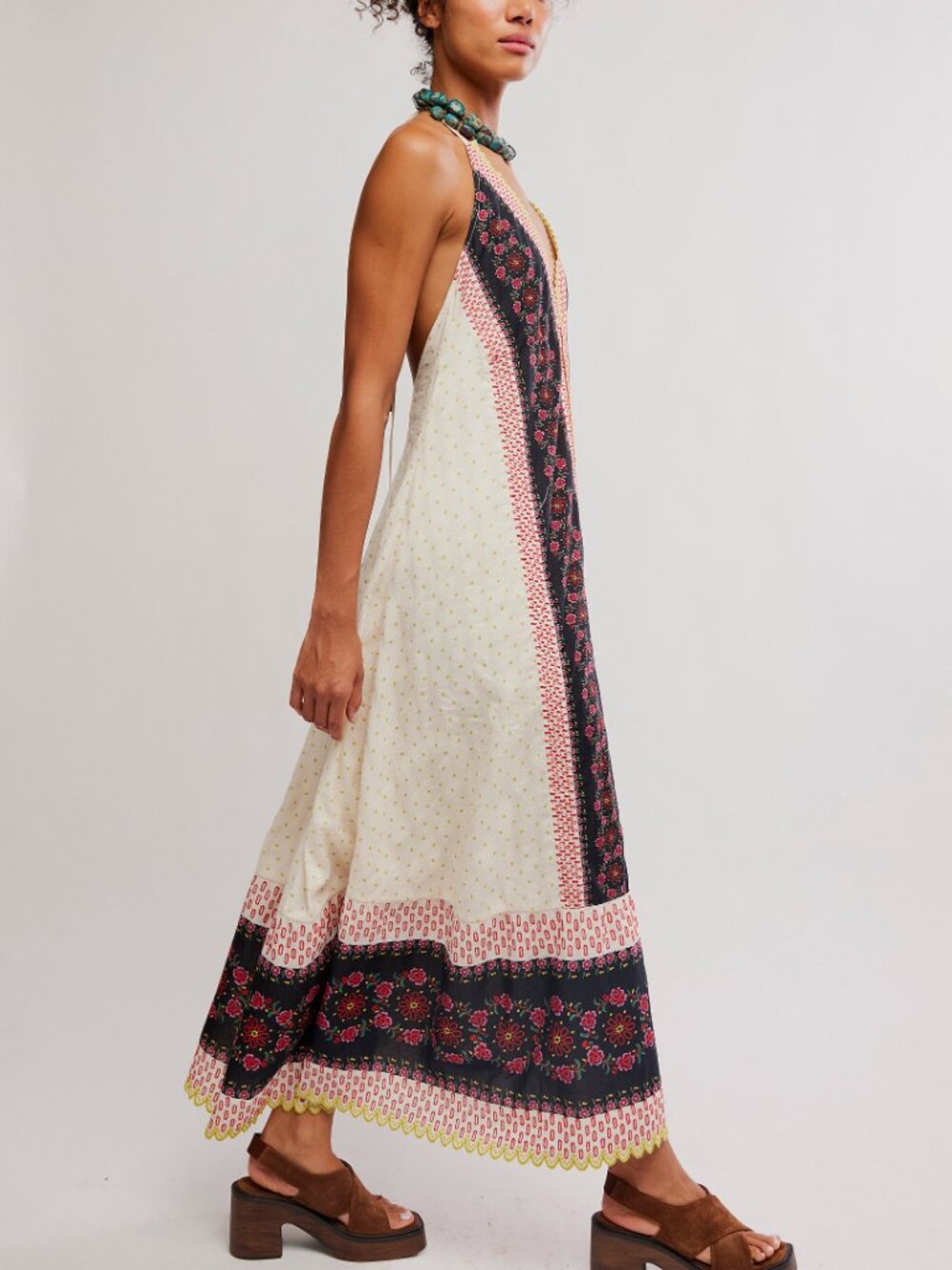 FREE PEOPLE Cubana Maxi Dress / Ivory Combo - Picture 3 of 5